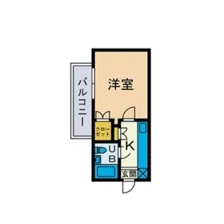 ユースピア本厚木【1階】の間取り