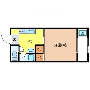 パークテラスオダ【2階】の間取り