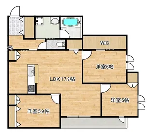 仮称)末長4丁目ヘーベルメゾン【2階】の間取り