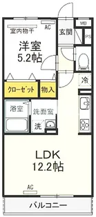 コルノリザイア【1階】の間取り
