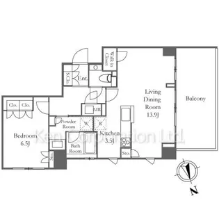 プラウド元代々木町【1階】の間取り