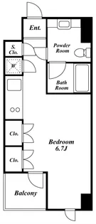 プレミアステージ三田慶大前【6階】の間取り
