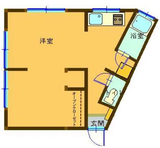 メゾンシブキ東台【1階】の間取り