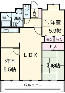 エスポア曙【4階】の間取り