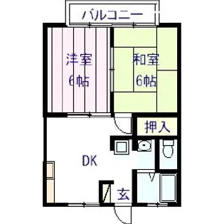 アークピア弐番館【2階】の間取り