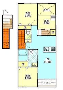 リールプラス【2階】の間取り