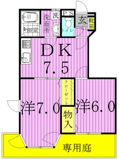 サンヒルズ柳沢2【1階】の間取り