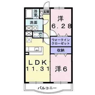 エスタシオン【3階】の間取り