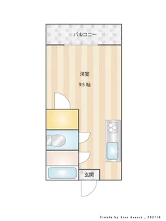 コーポラスU【3階】の間取り