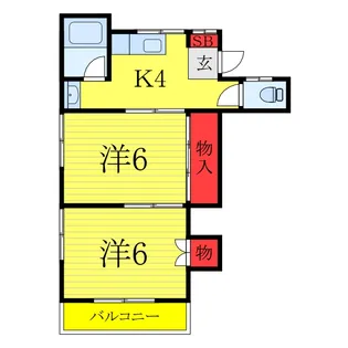 コーポ伊藤【2階】の間取り