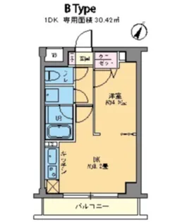 カスタリア千駄ヶ谷【2階】の間取り