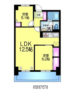 綾瀬プルミエ【6階】の間取り