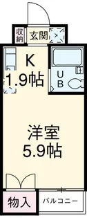 北町マンションK-0【3階】の間取り
