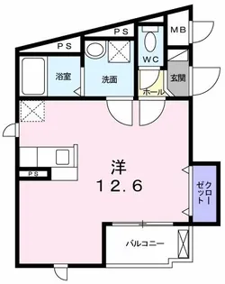 ミル・フィオーレ【4階】の間取り