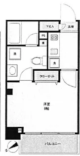 ヴェローナ門前仲町ルッソ【4階】の間取り