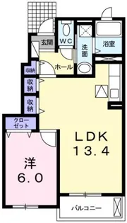 サンセール・ポワ・メゾンIIIB【1階】の間取り