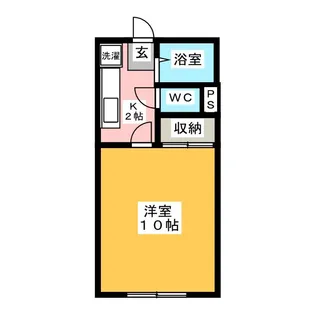 アメニティ中八木田【1階】の間取り