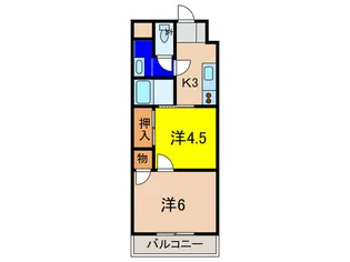 プレアール宝塚泉町【2階】の間取り