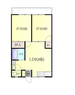 コーポBS【1階】の間取り