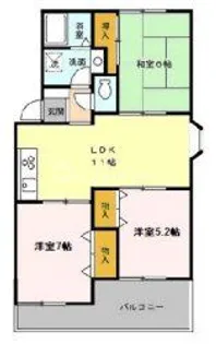 サンヴァリー I【3階】の間取り