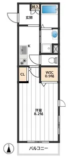 エスパスクレール【3階】の間取り