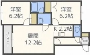 メイプルマンション【2階】の間取り