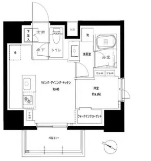 リビオレゾン王子飛鳥山【5階】の間取り
