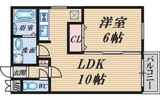エルバ豊中【2階】の間取り