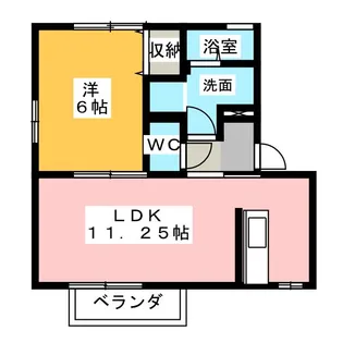 クレール【1階】の間取り