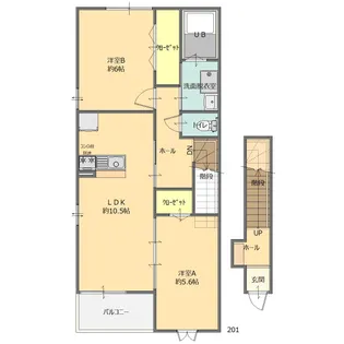 シェソワVI【2階】の間取り