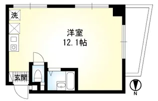 ダイヤモンドレジデンス蓮沼町【9階】の間取り