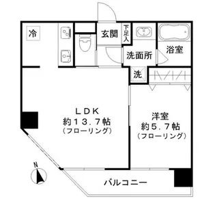GL蔵前【4階】の間取り