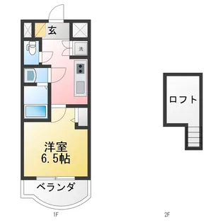 レジデンス浜田【1階】の間取り