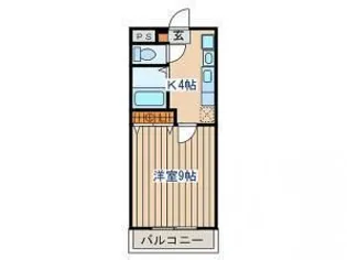 リーフハイツ【4階】の間取り