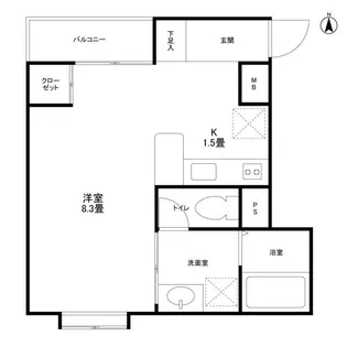 アーク桜新町【1階】の間取り