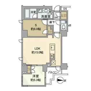 ピアース世田谷松原【3階】の間取り