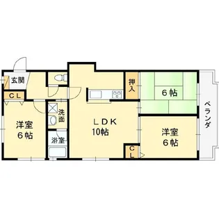 パラディオンI【1階】の間取り