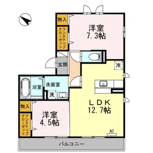 トリフォリウム【2階】の間取り