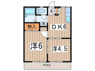 リミア-ル弥生台【1階】の間取り