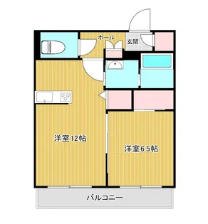 リッツ・リン【1階】の間取り