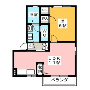 シャーメゾンSAKURAI E【1階】の間取り