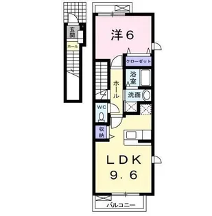 ベルグラース【2階】の間取り