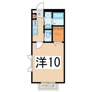 エアリスA【2階】の間取り