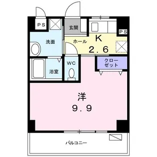 コーポヤカ ミンターバル【4階】の間取り