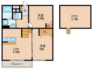 SPAZIO東郷【2階】の間取り