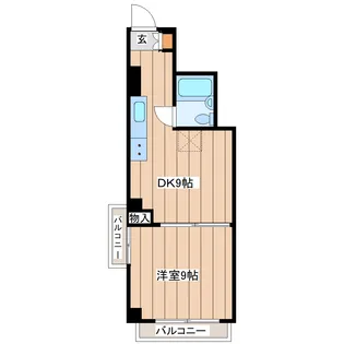 チサンマンション第3仙台【7階】の間取り