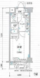 リヴシティ新宿壱番館【3階】の間取り