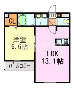 Riria本千葉弐番館【3階】の間取り