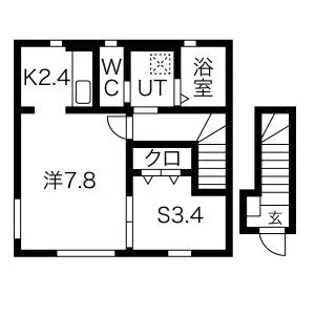 Bonheur常盤台B棟【2階】の間取り