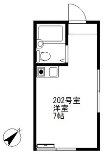 グリーンハウス(南3)【2階】の間取り